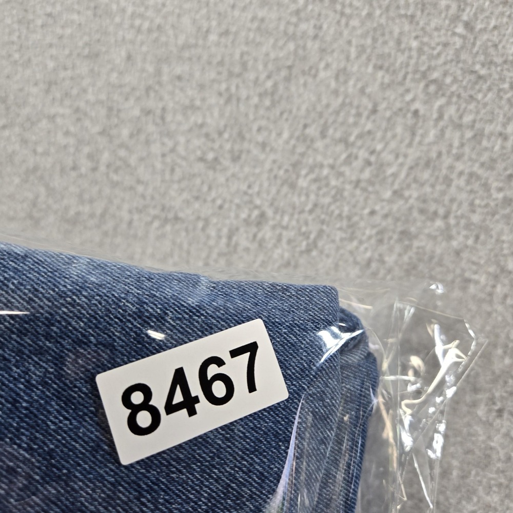 Good American‎ Jeans Womens 0 Blue Straight High Rise Distressed 28 Inseam Denim - Picture 13 of 13
